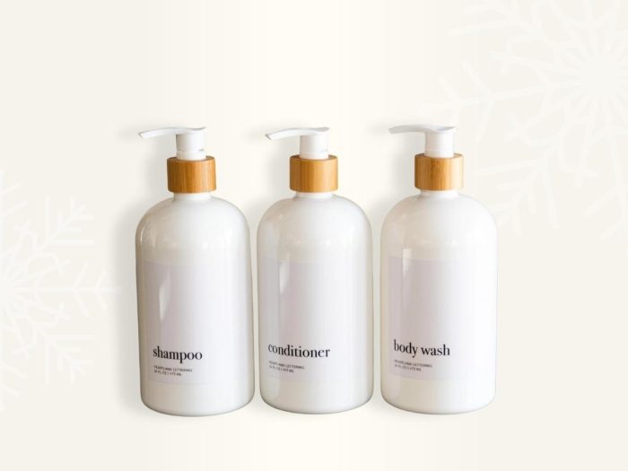 customizable shampoo bottles
